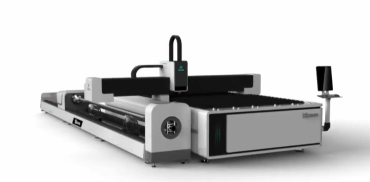 領秀激光板管一體切割機演示動畫